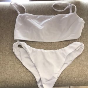 White bathing suit